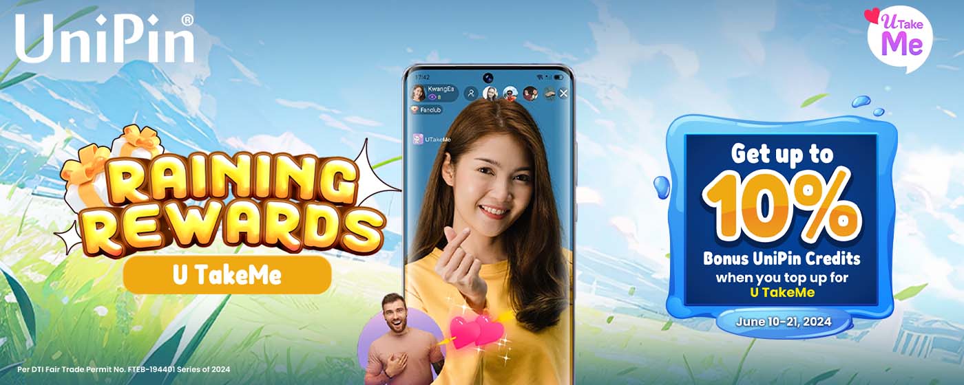 Raining Rewards: U TakeMe (PH)